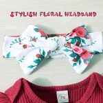GDTOGRT Baby Girl Clothes Newborn Infant Outfits Ruffle Romper+ Floral Pants + Cute Headband Sets for Girls - Image 5